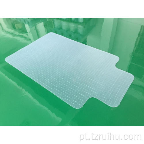 Tapetes de cadeira de tapete cravejado de PVC transparentes